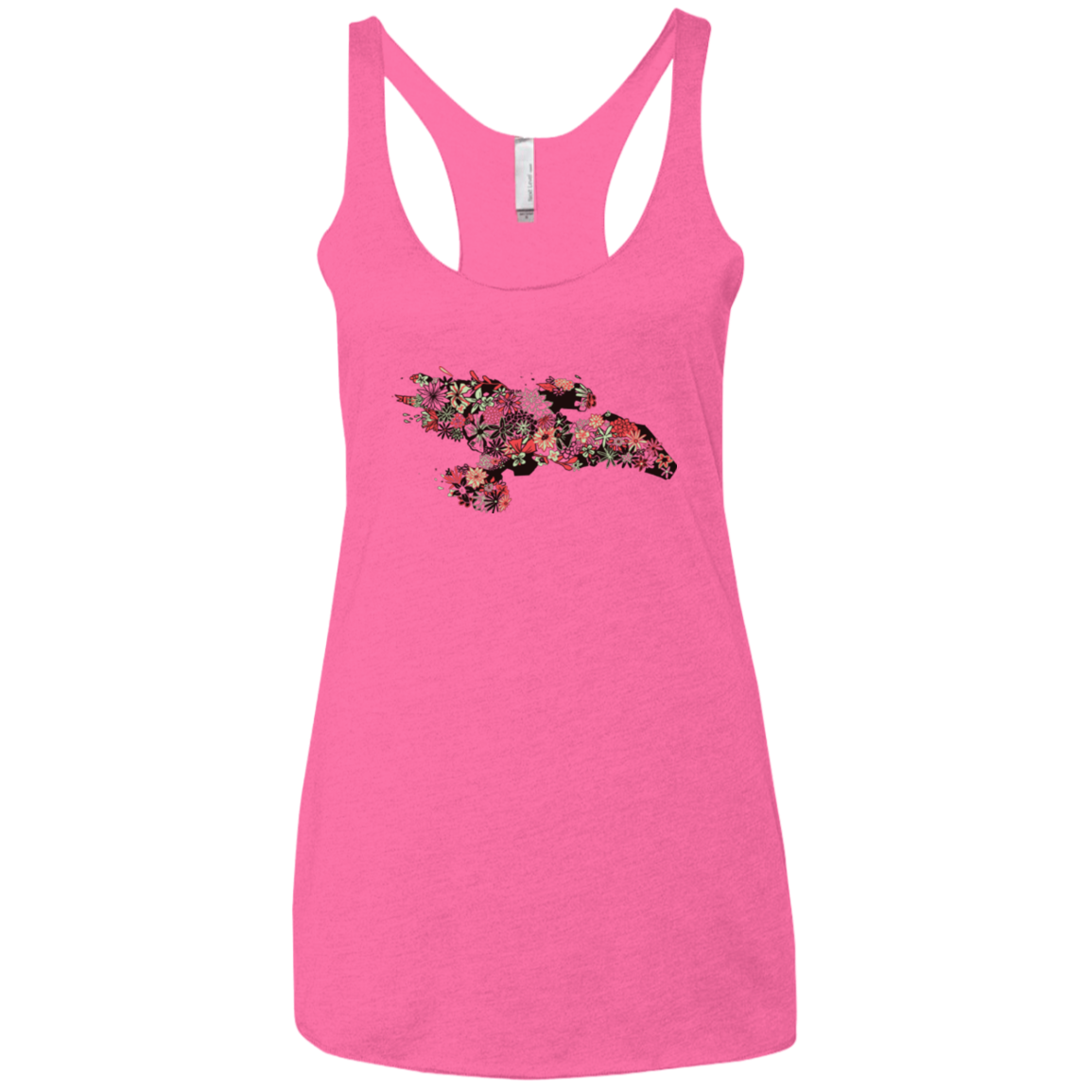 Flowerfly Women's Triblend Racerback Tank