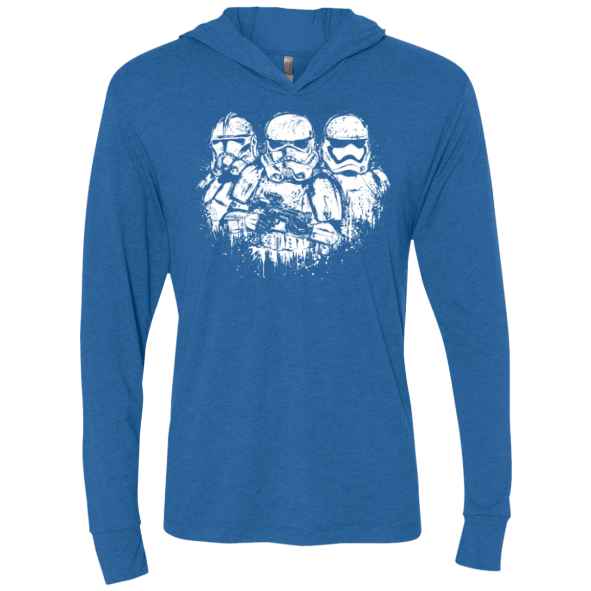 Troopers Triblend Long Sleeve Hoodie Tee