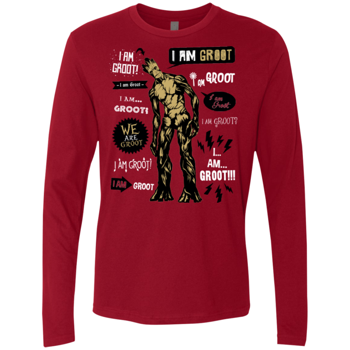 Groot Famous Quotes Men's Premium Long Sleeve