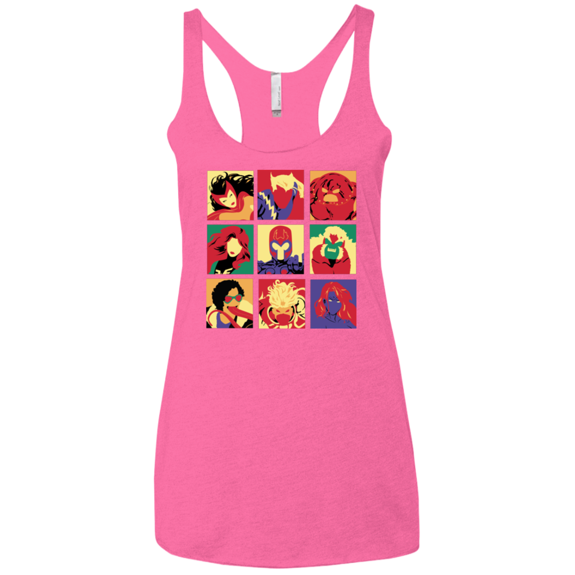 X villains pop Women's Triblend Racerback Tank