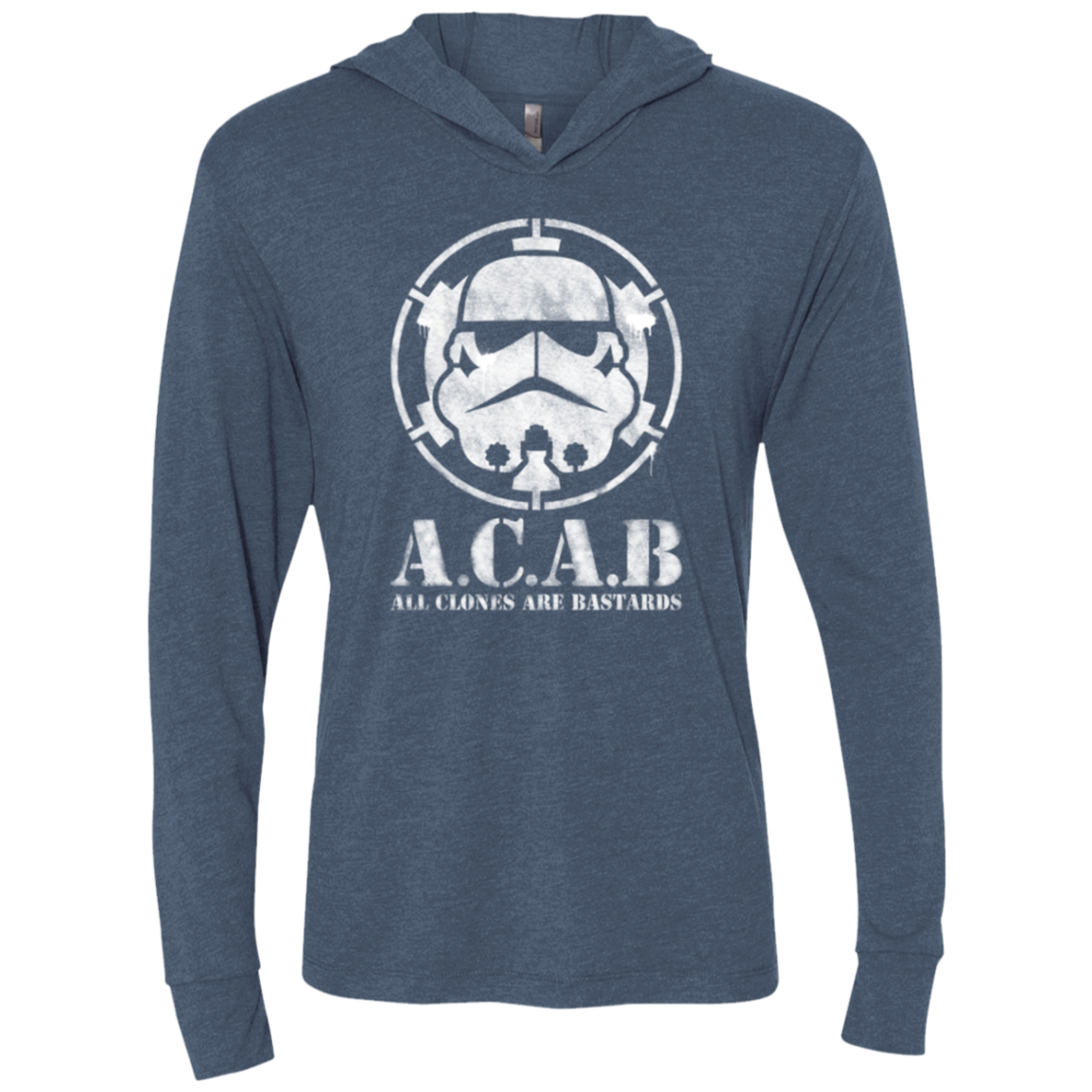 All clones Triblend Long Sleeve Hoodie Tee