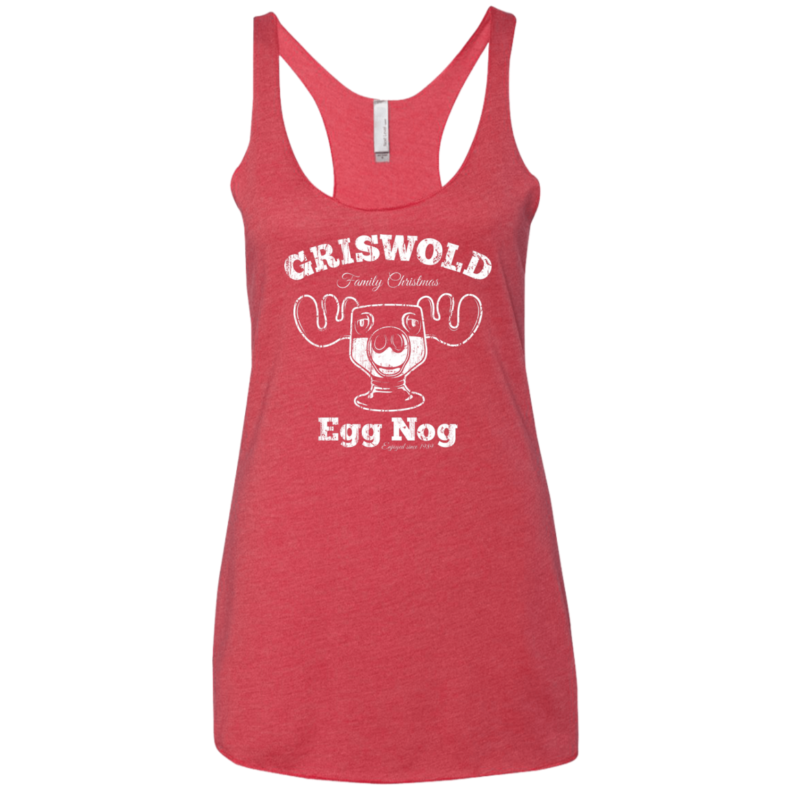 Griswold Christmas Egg Nog Women's Triblend Racerback Tank