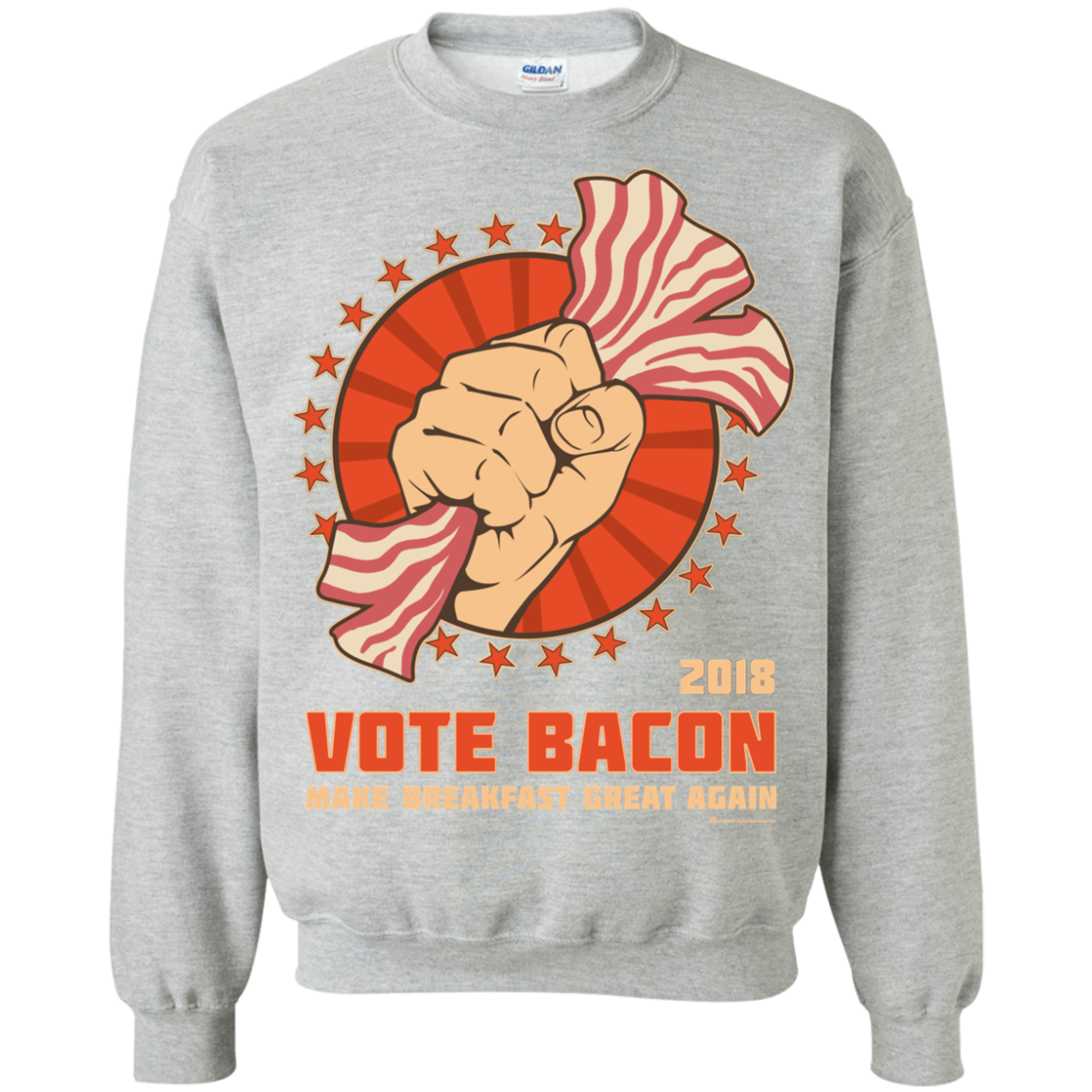 Vote Bacon In 2018 Crewneck Sweatshirt