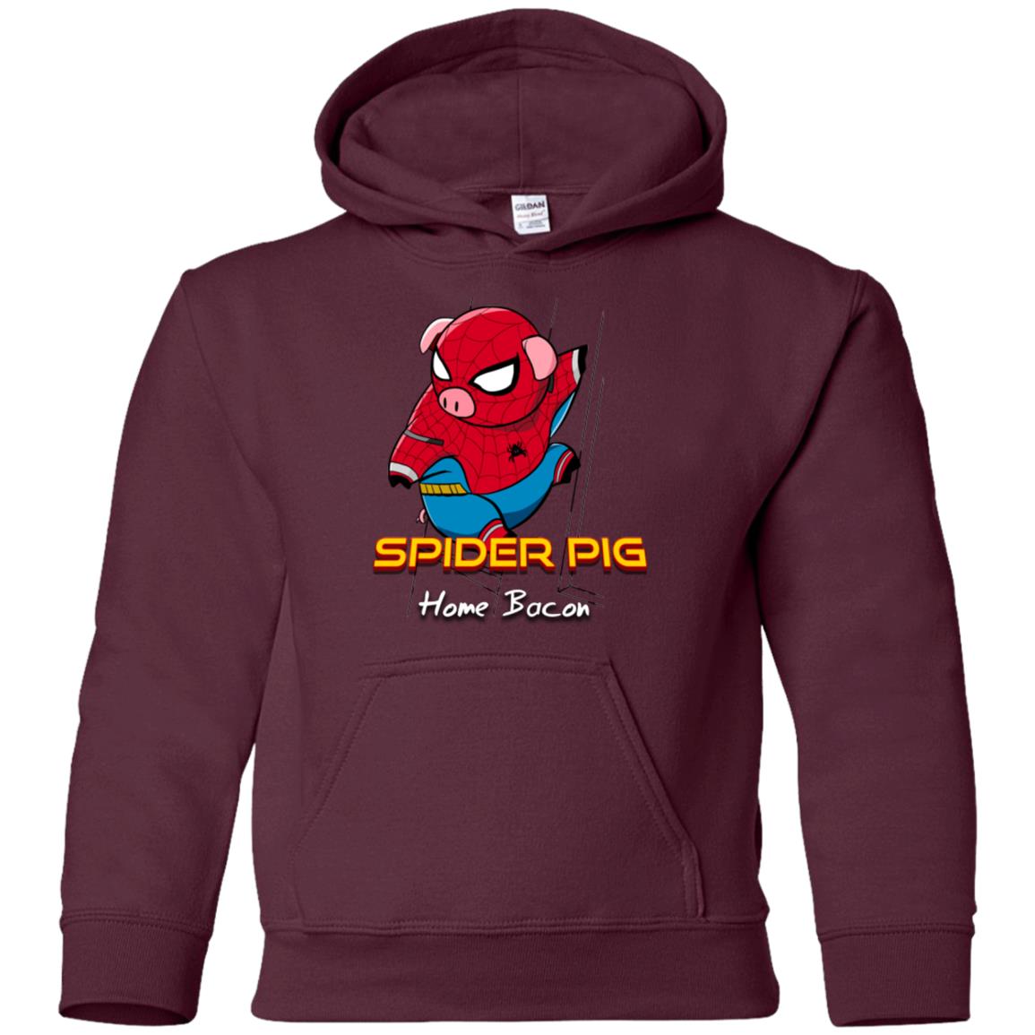 Spider Pig Build Line Youth Hoodie