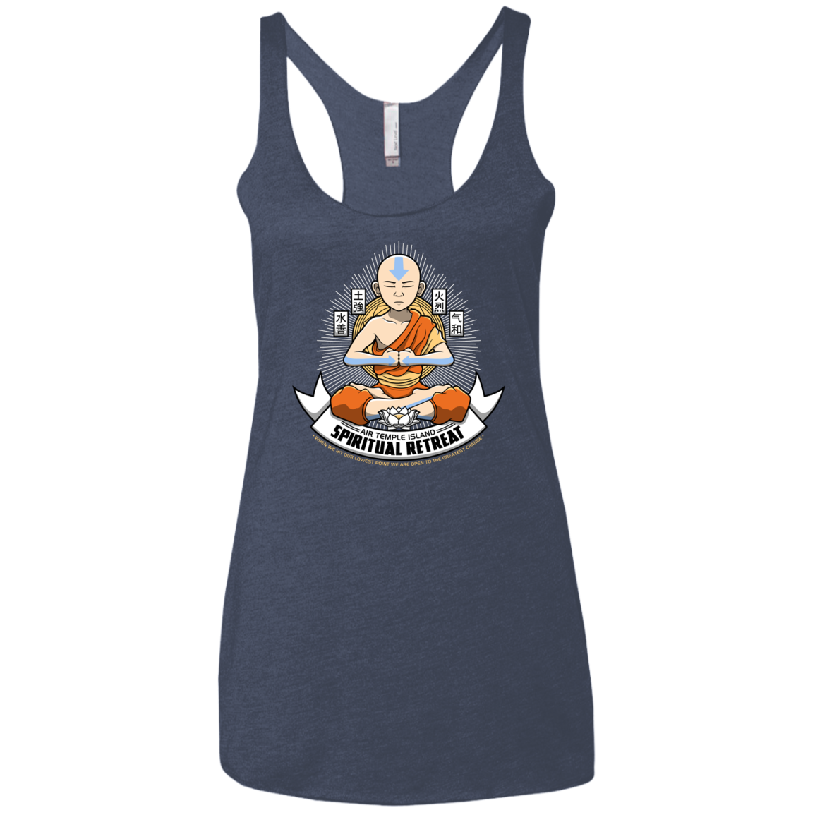SPIRITUAL RETREATT Women's Triblend Racerback Tank