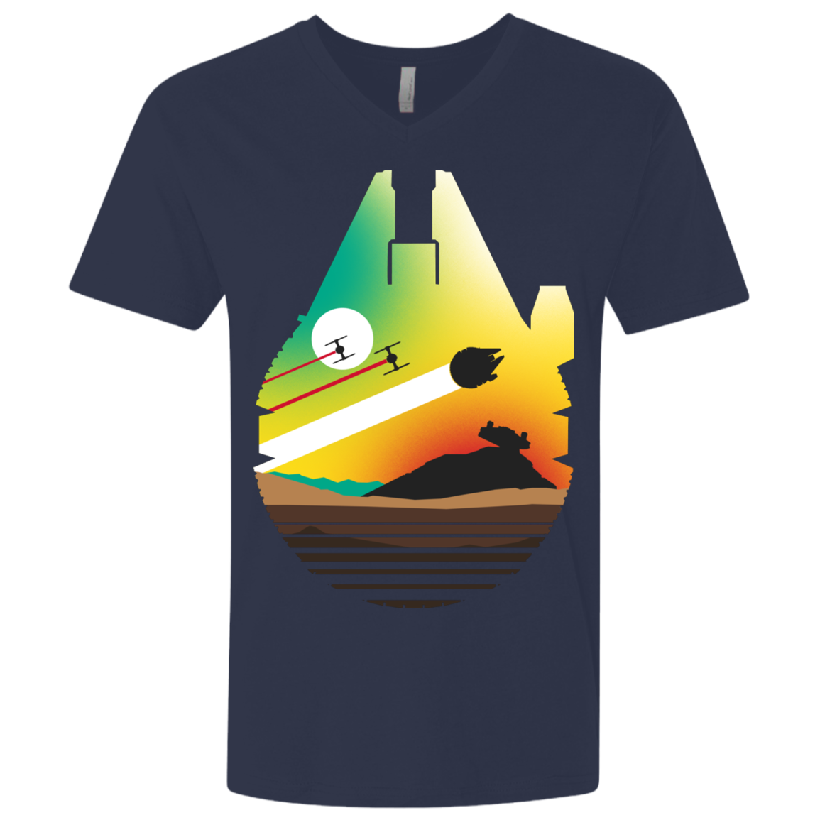 Escape from Desert Planet Men's Premium V-Neck