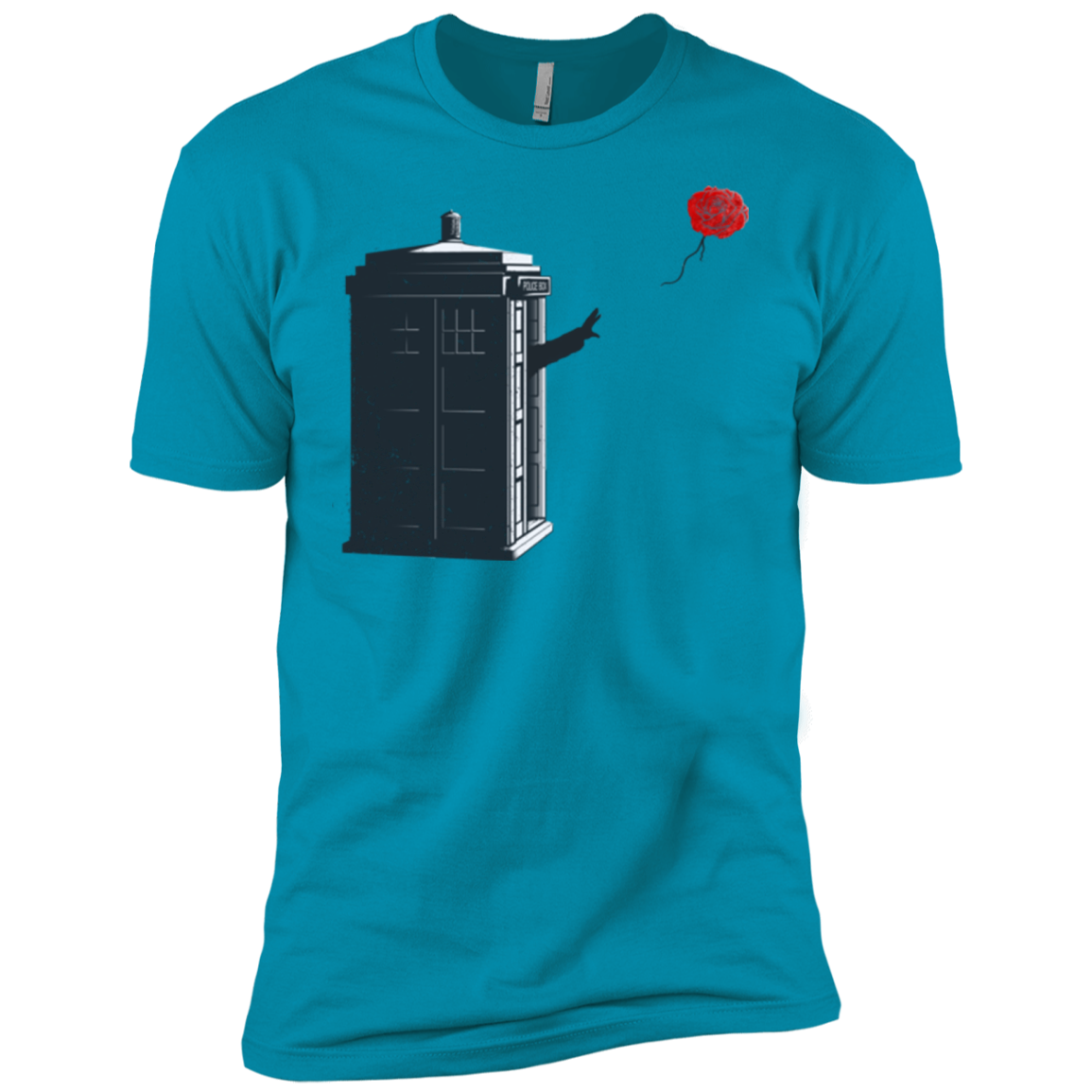 Dr Banksy Rose Balloon Men's Premium T-Shirt