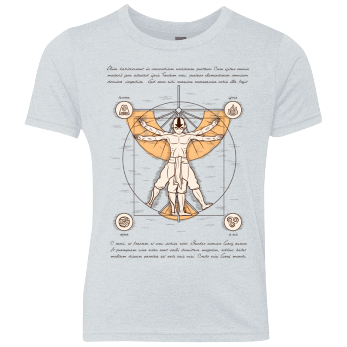 Vitruvian Aang Youth Triblend T-Shirt