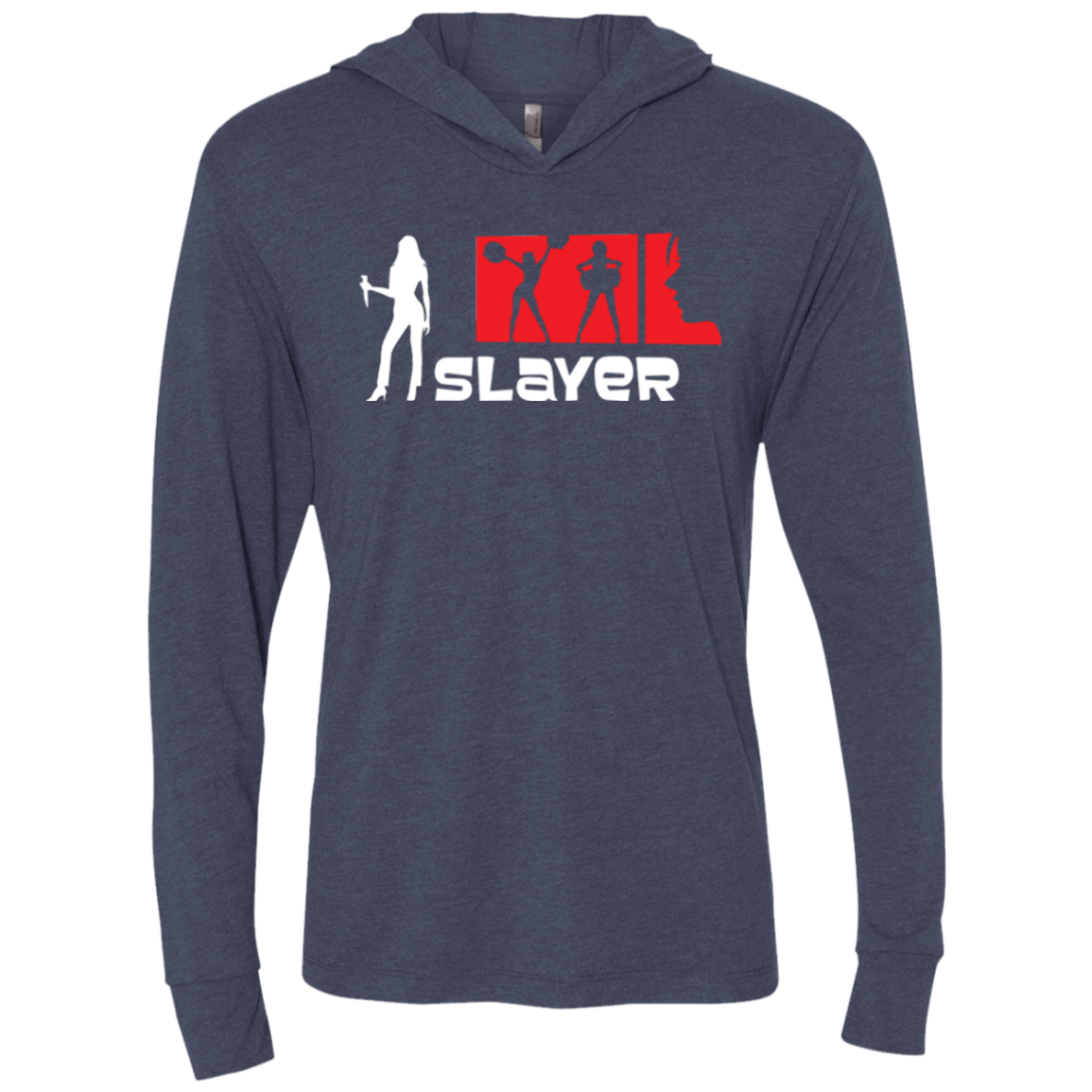 Slayer Triblend Long Sleeve Hoodie Tee