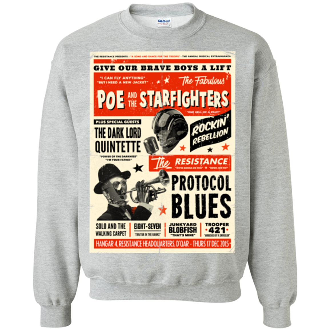 Poe and The Starfighters Crewneck Sweatshirt