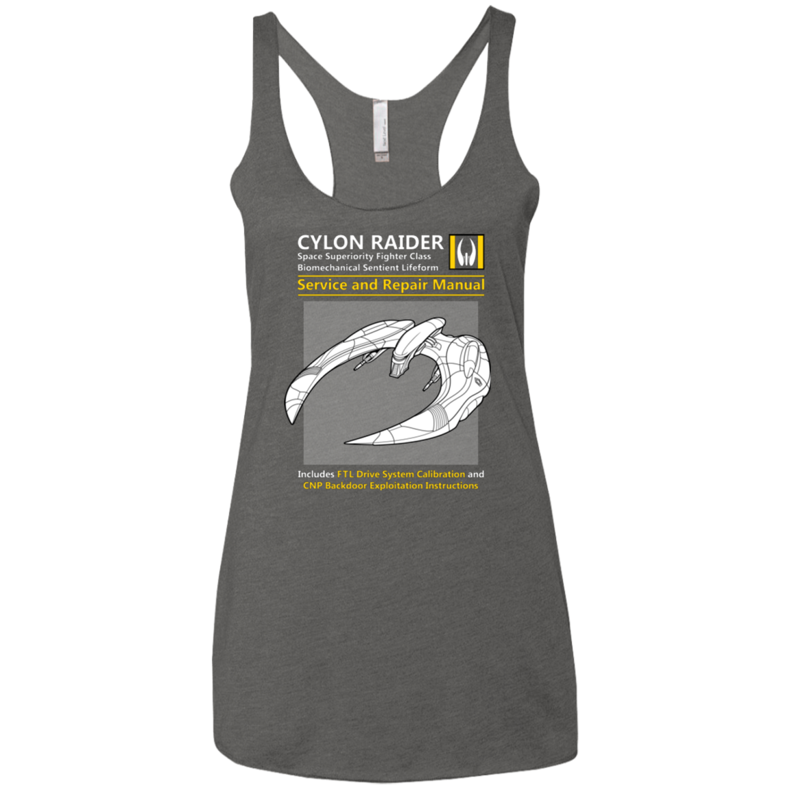 CYLON RAIDER SERVICE & REPAIR MANUAL Women's Triblend Racerback Tank
