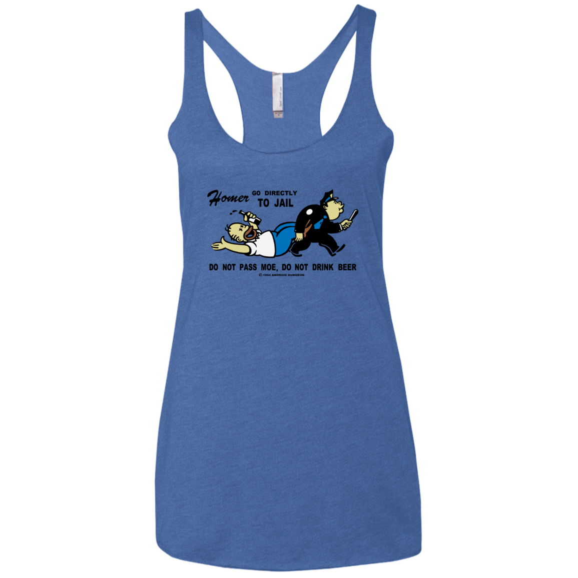 Do Not Pass Moe Women's Triblend Racerback Tank