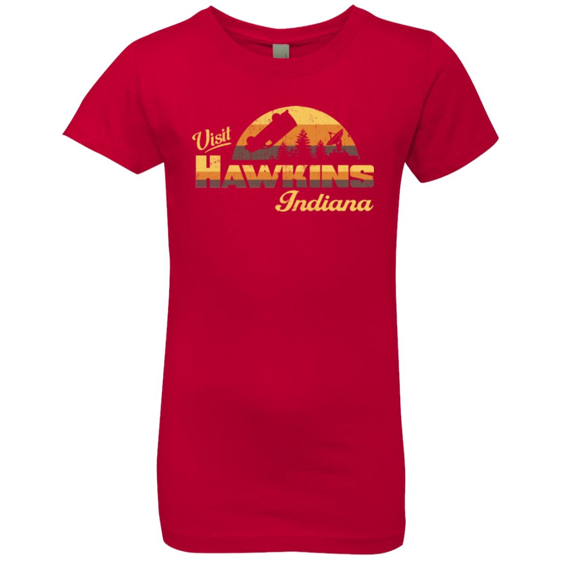 Visit Hawkins Girls Premium T-Shirt