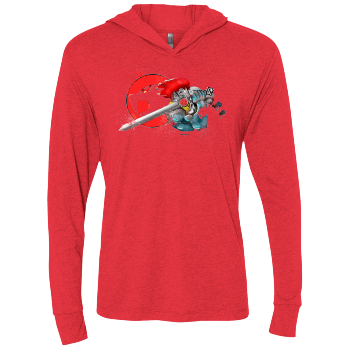 Thunder-hoooo Triblend Long Sleeve Hoodie Tee