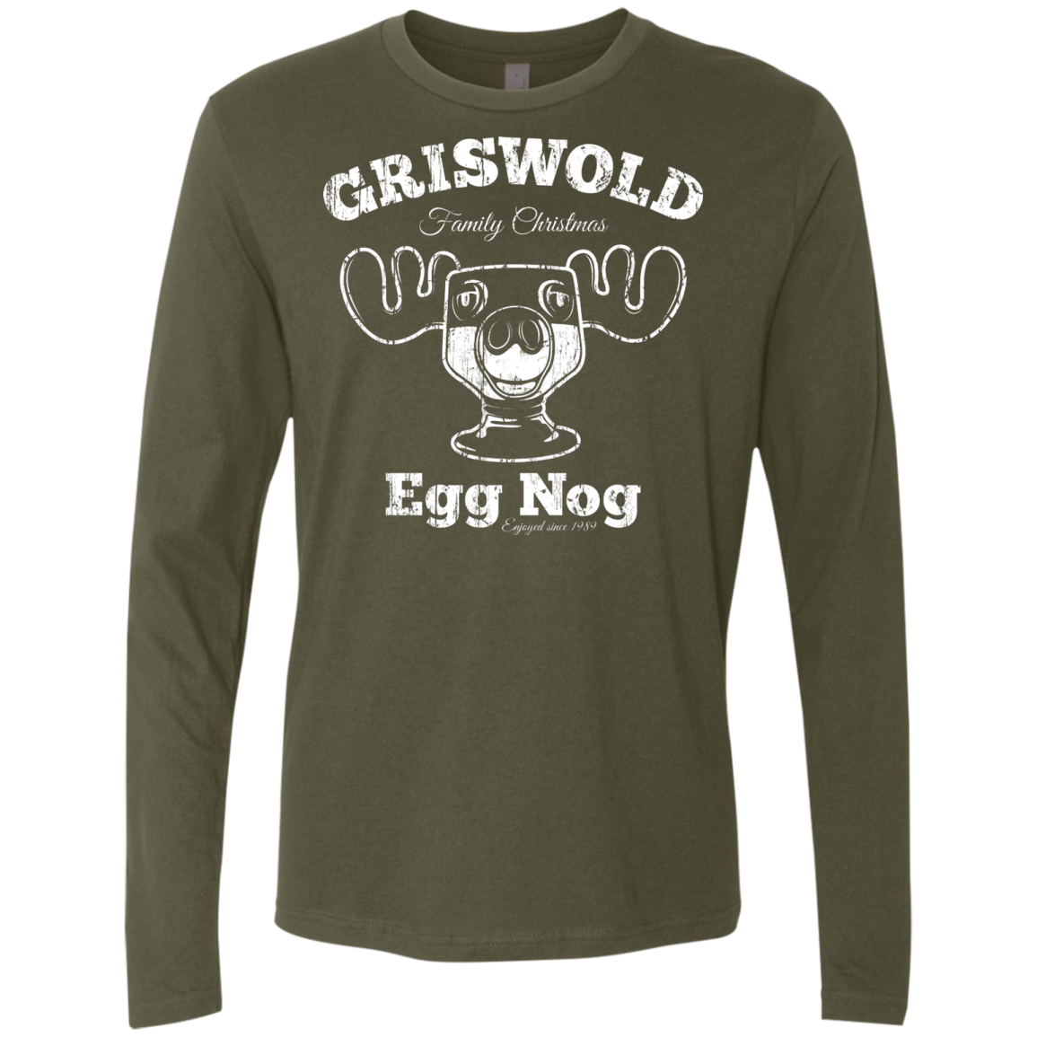 Griswold Christmas Egg Nog Men's Premium Long Sleeve