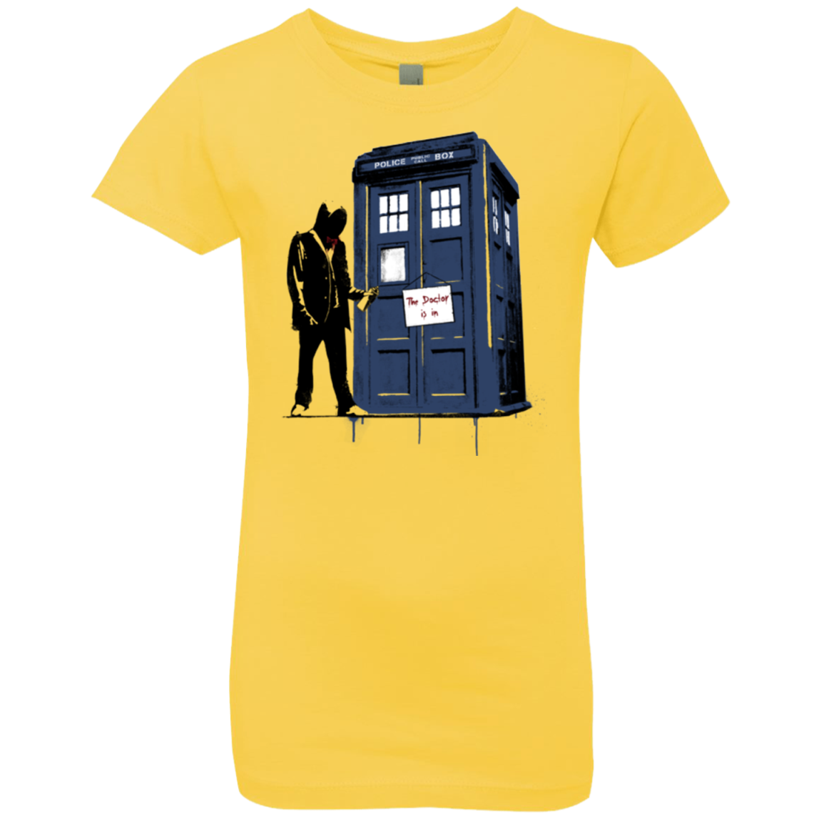 Exit Through Tardis Girls Premium T-Shirt