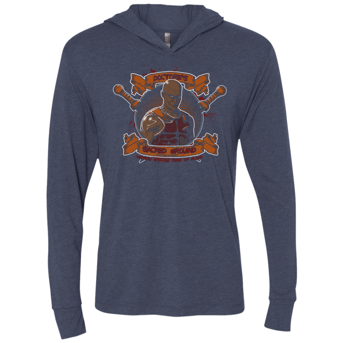 Sacred Ground Triblend Long Sleeve Hoodie Tee