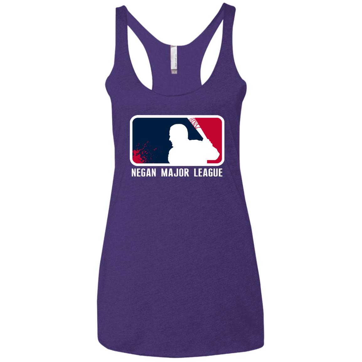 Negan Mayor League Women's Triblend Racerback Tank
