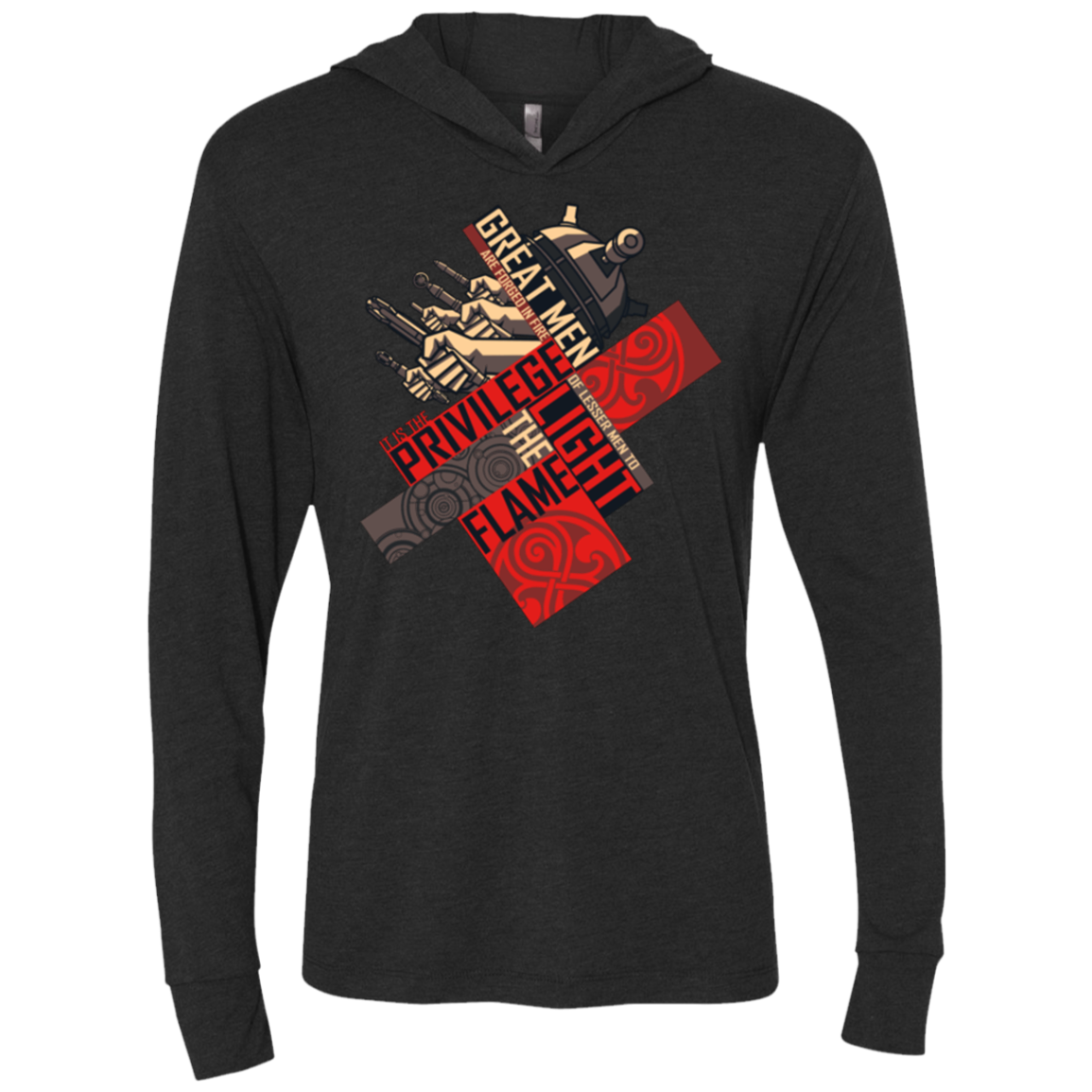 the moment Triblend Long Sleeve Hoodie Tee