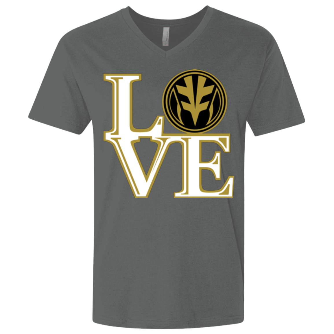 White Ranger LOVE Men's Premium V-Neck