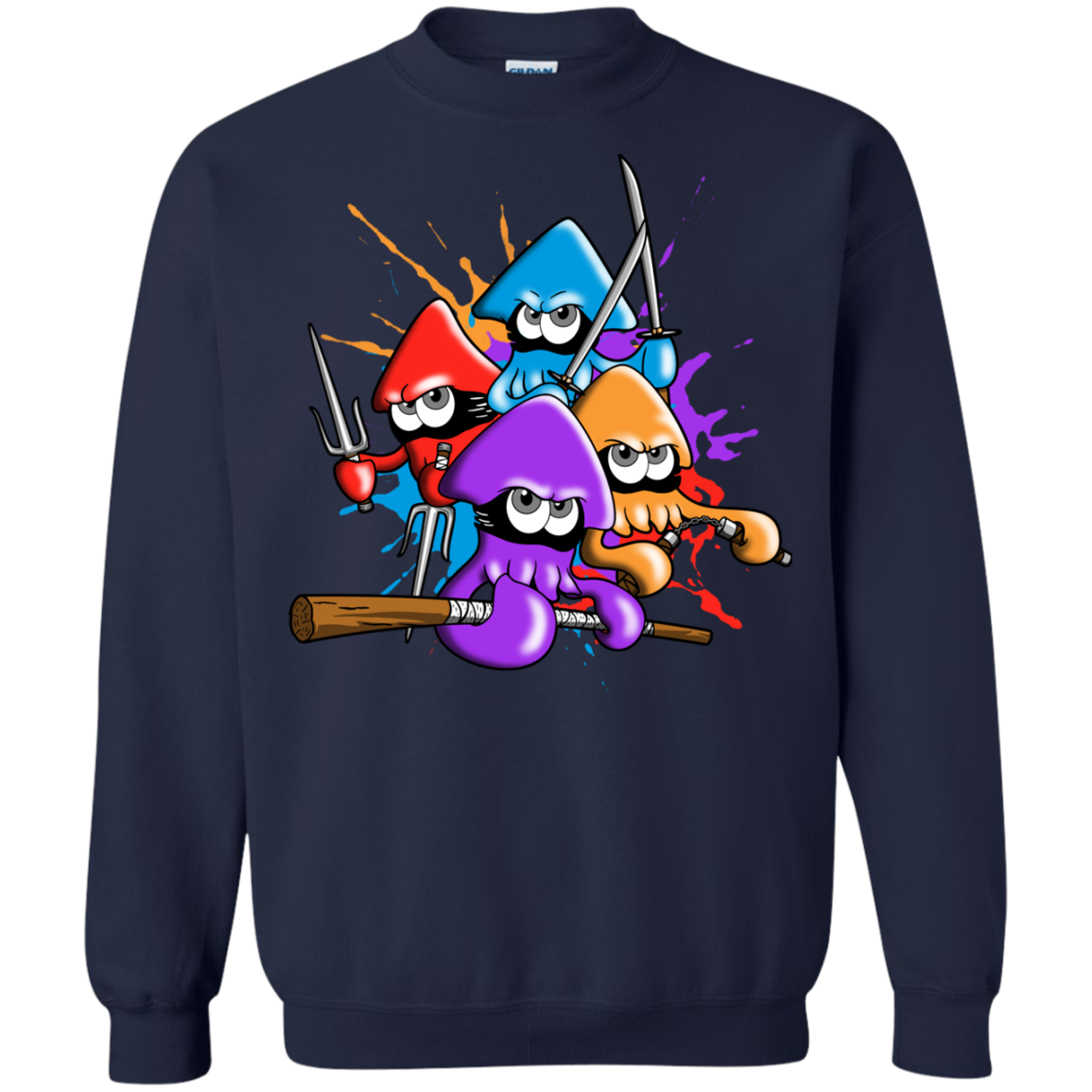 Teenage Mutant Ninja Squids Crewneck Sweatshirt