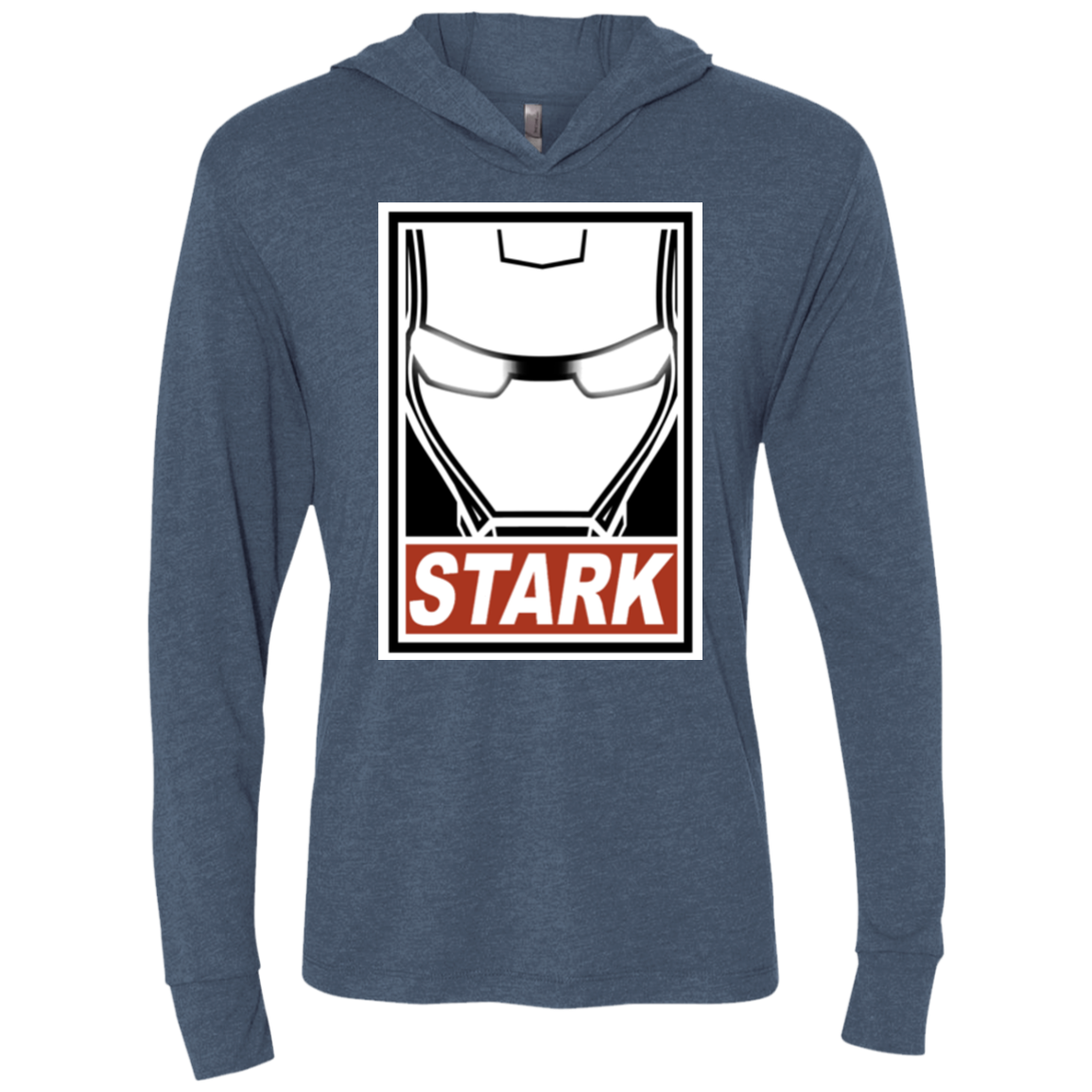 Obey Stark Triblend Long Sleeve Hoodie Tee