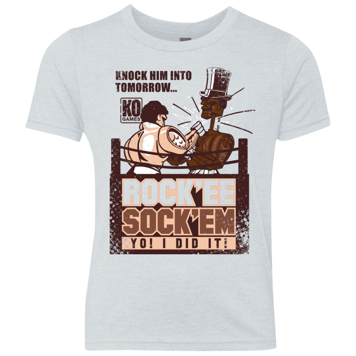 Rockee Sockem Youth Triblend T-Shirt