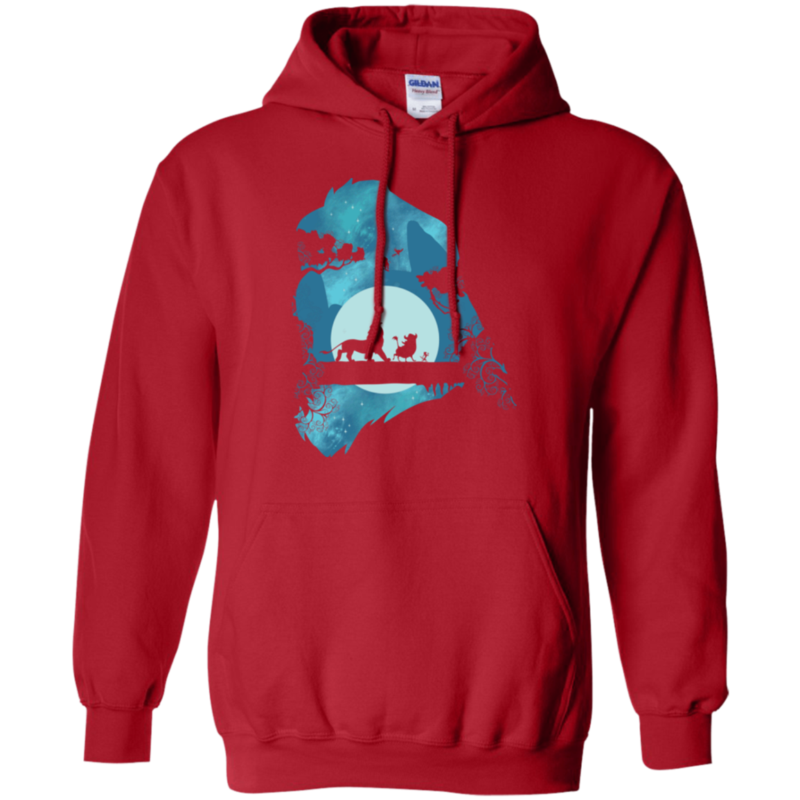 Lion Portrait Pullover Hoodie