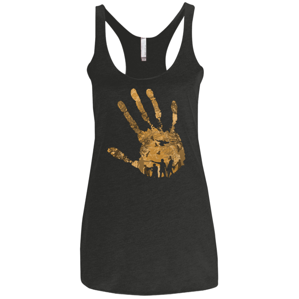 The Dead walk! Women's Triblend Racerback Tank