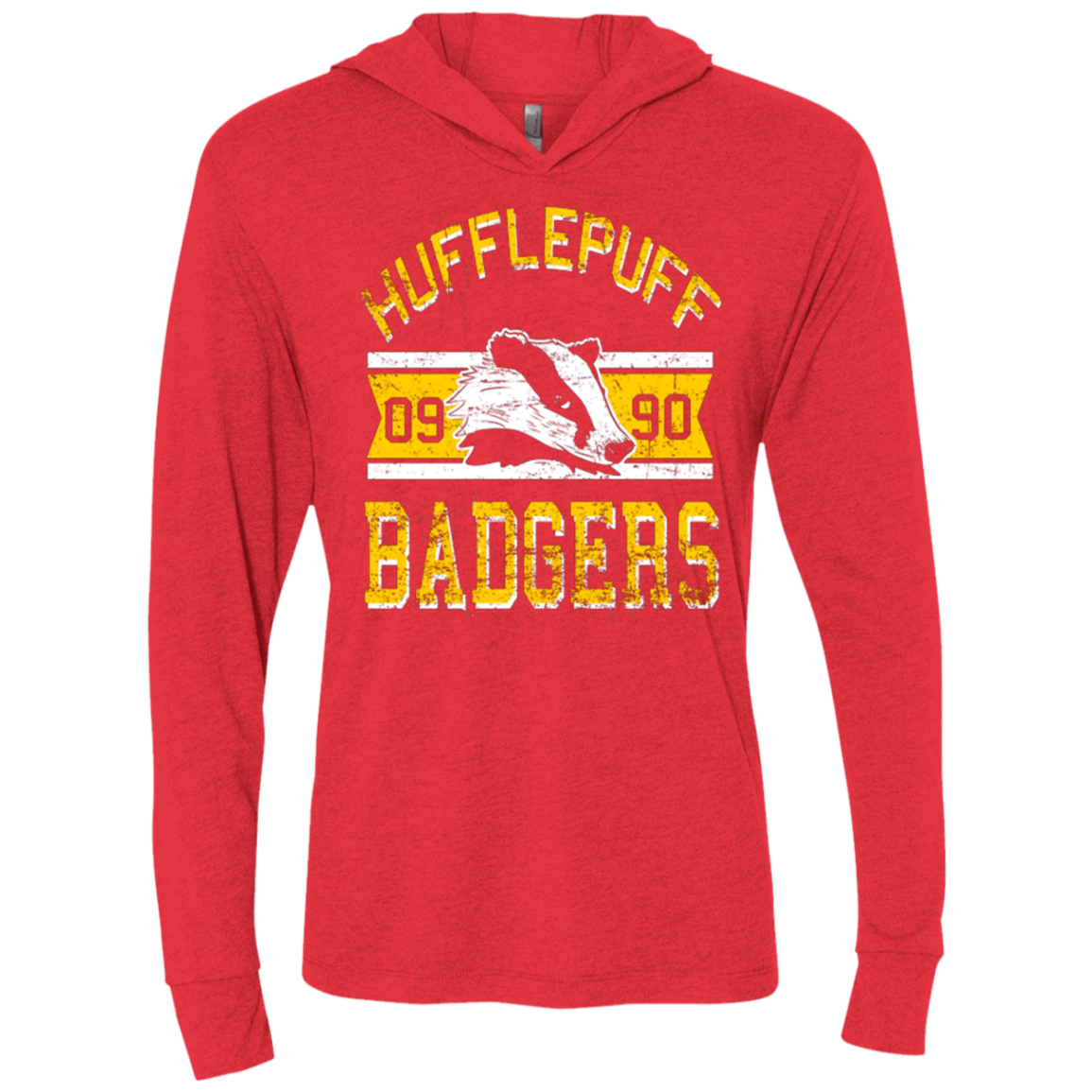 Badgers Triblend Long Sleeve Hoodie Tee