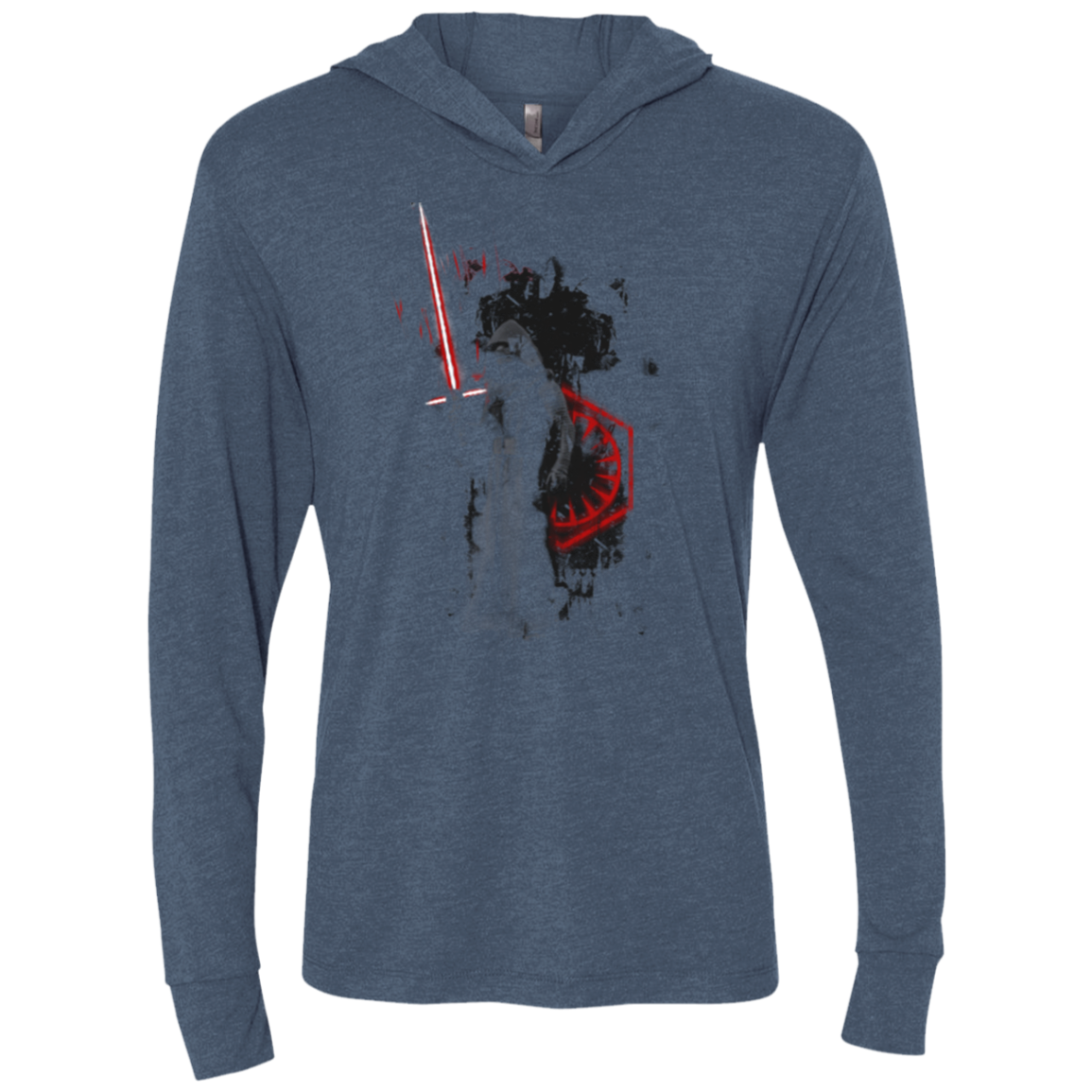 Darkness Triblend Long Sleeve Hoodie Tee