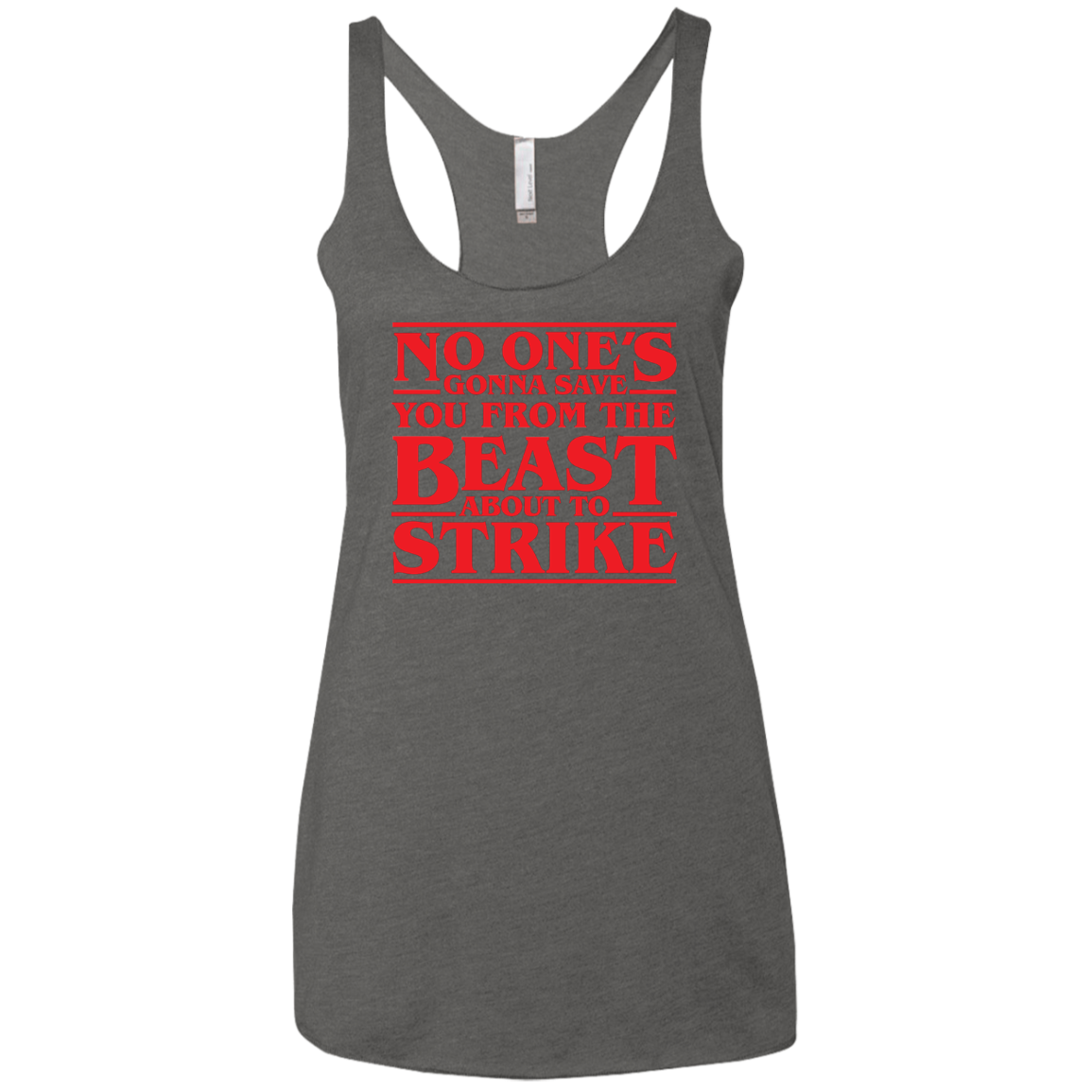 The Beast Women's Triblend Racerback Tank