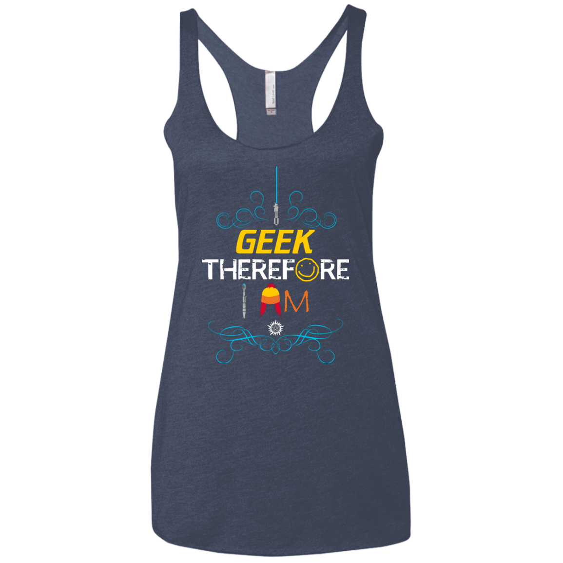 I GEEK vol 2 Women's Triblend Racerback Tank