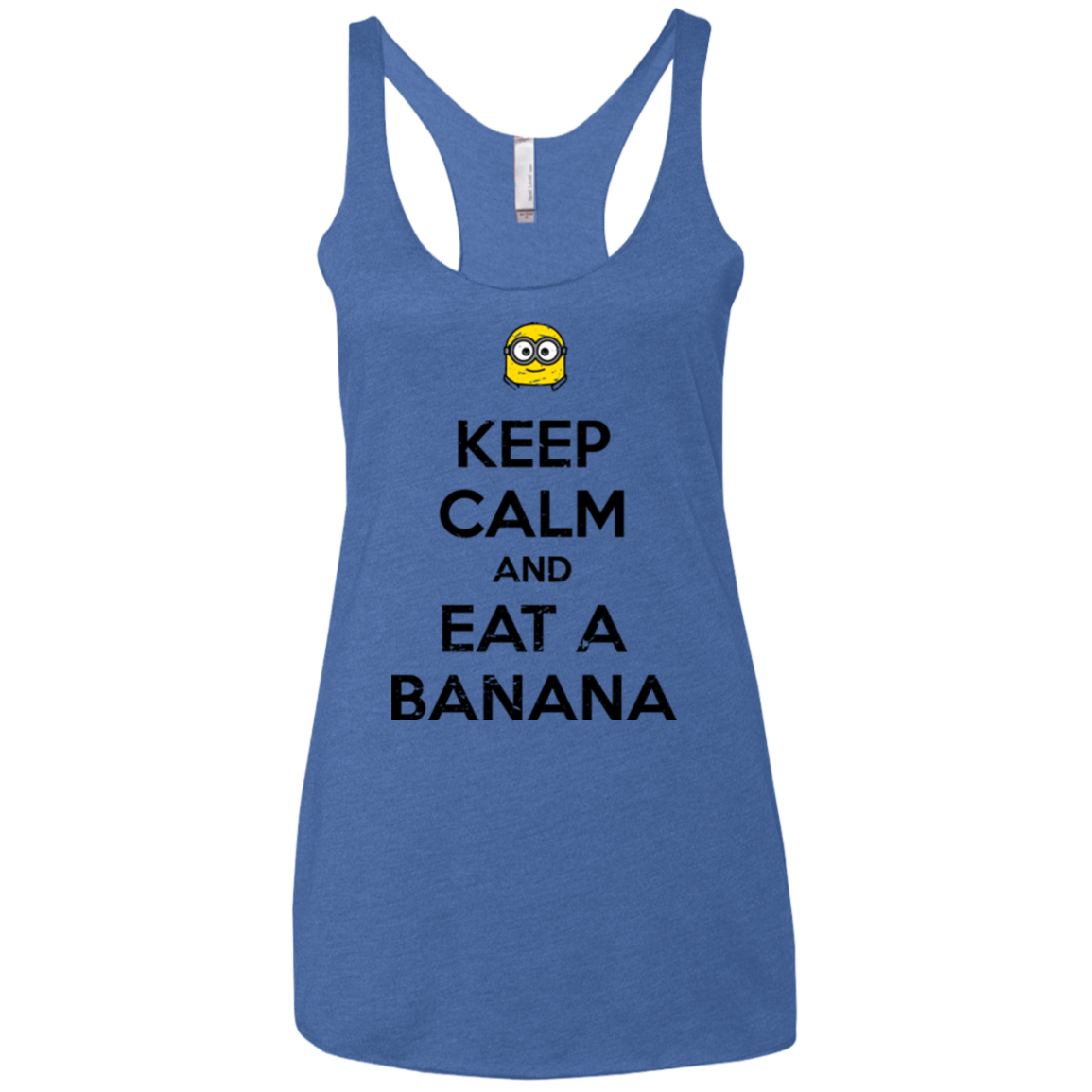 Keep Calm Banana Women's Triblend Racerback Tank
