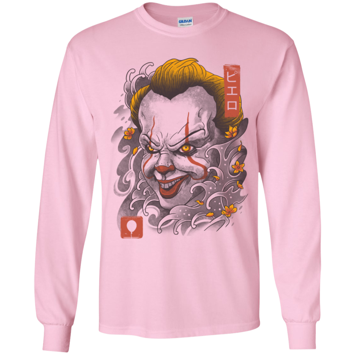 Oni Clown Mask Youth Long Sleeve T-Shirt