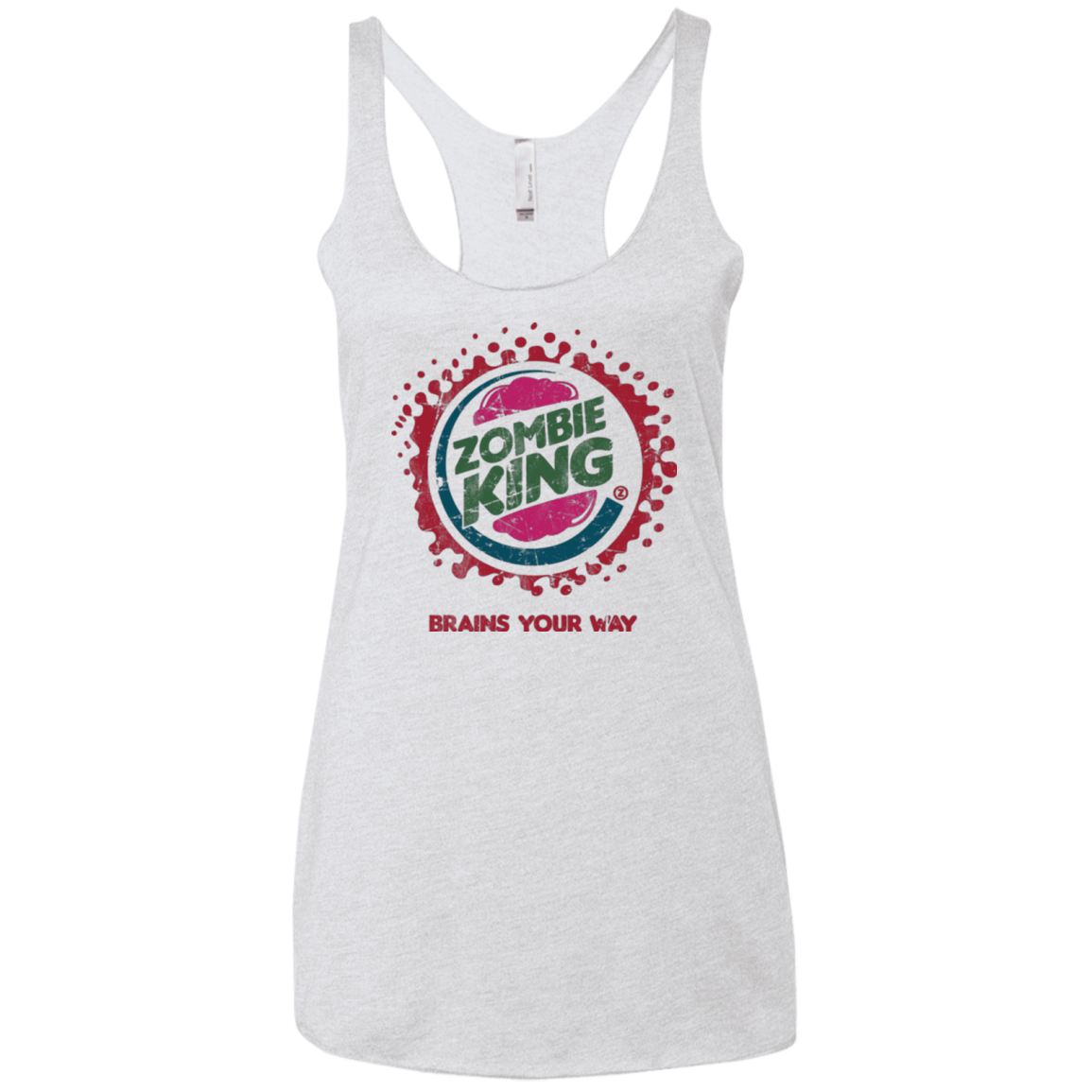 Zombie King Women's Triblend Racerback Tank