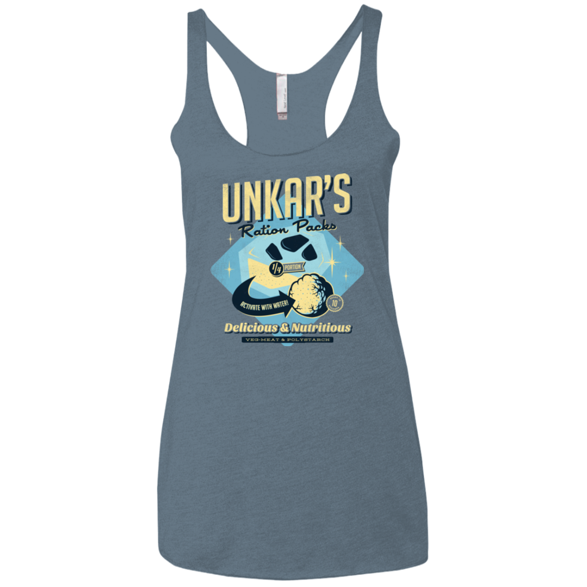 Unkars Ration Packs Women's Triblend Racerback Tank