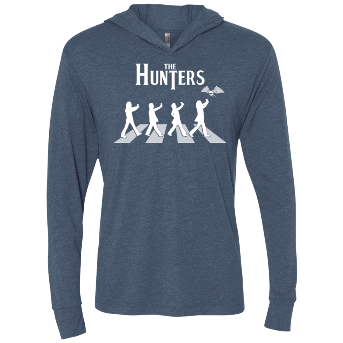 The Hunters Triblend Long Sleeve Hoodie Tee