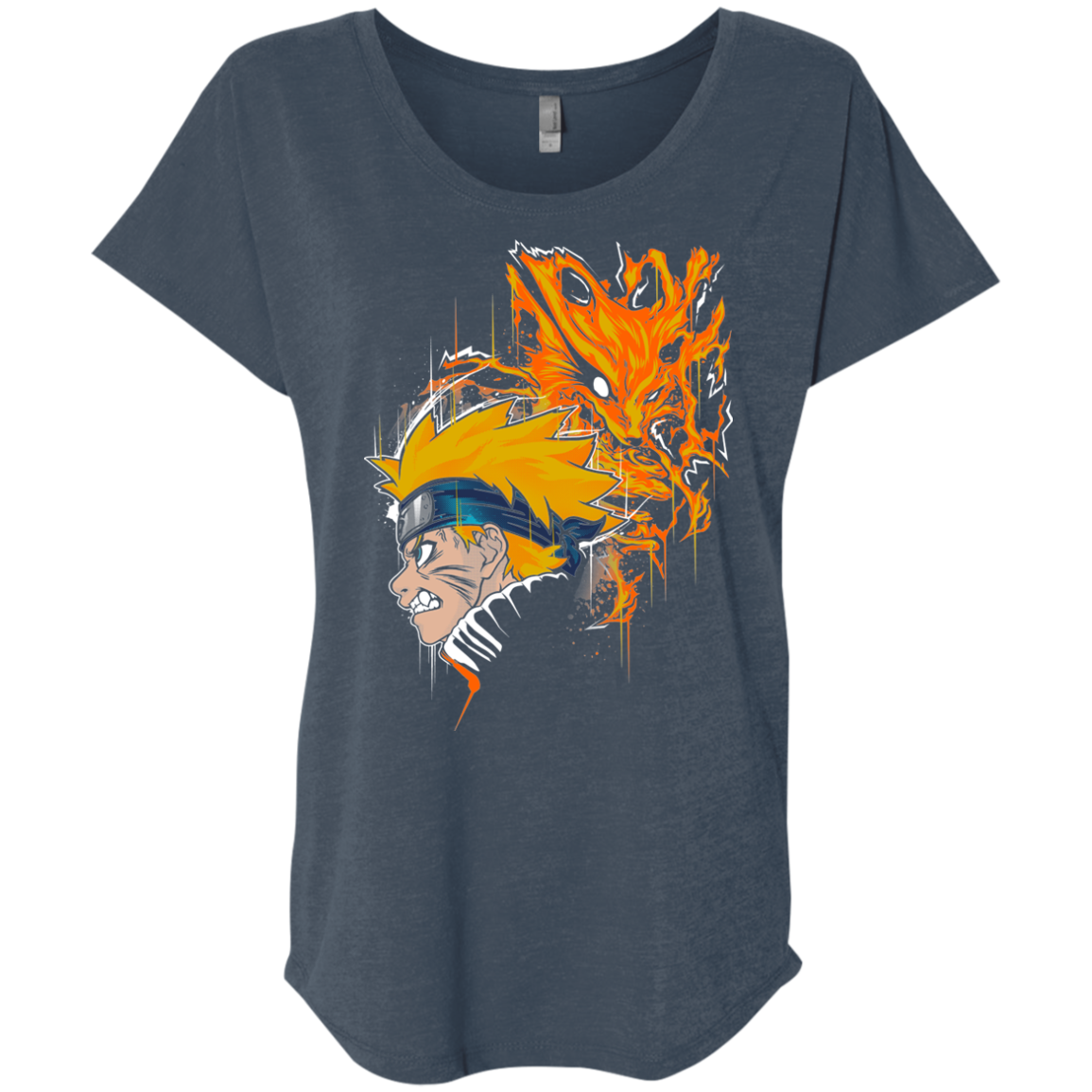 Demon Fox Triblend Dolman Sleeve