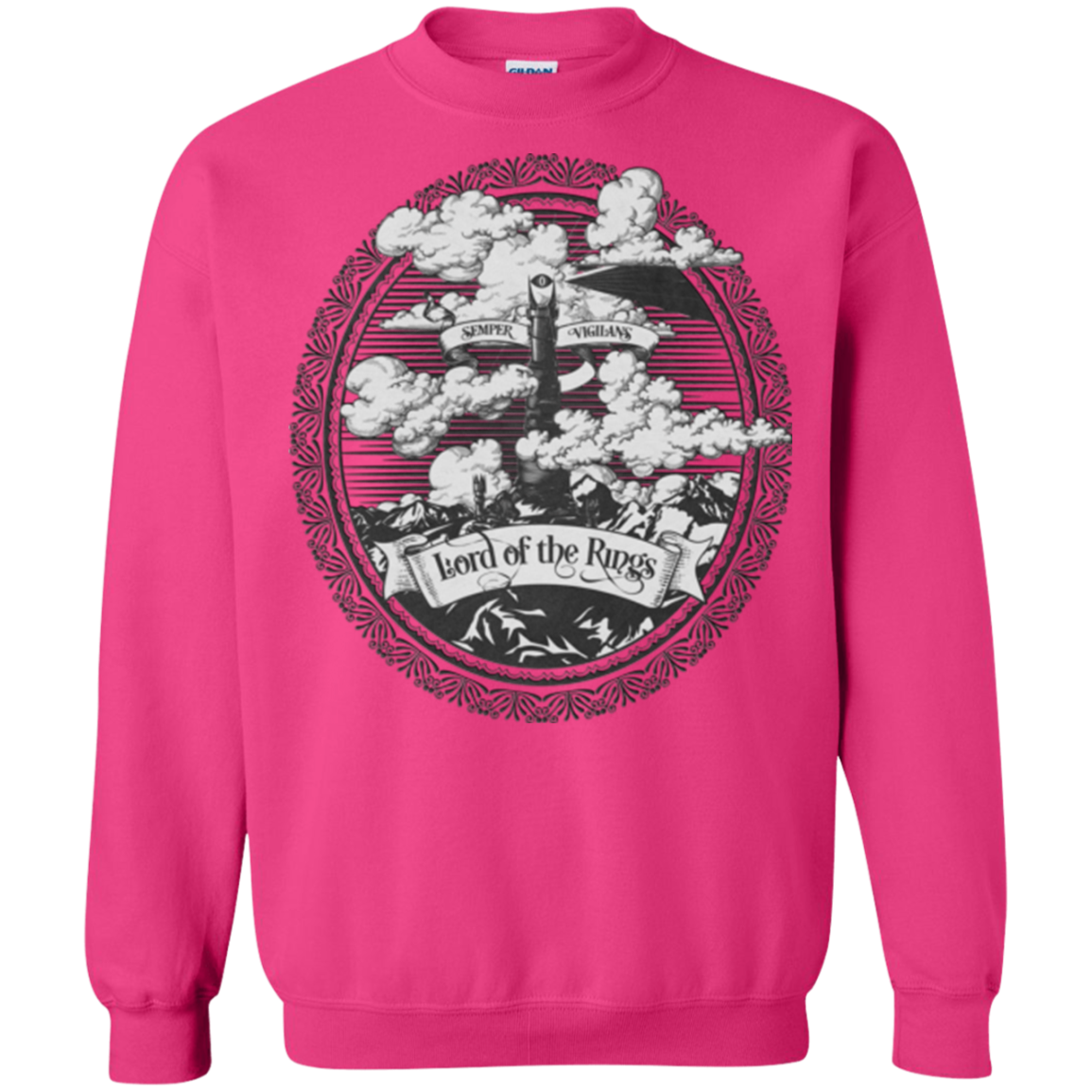 Vintage Mordor Tower Crewneck Sweatshirt