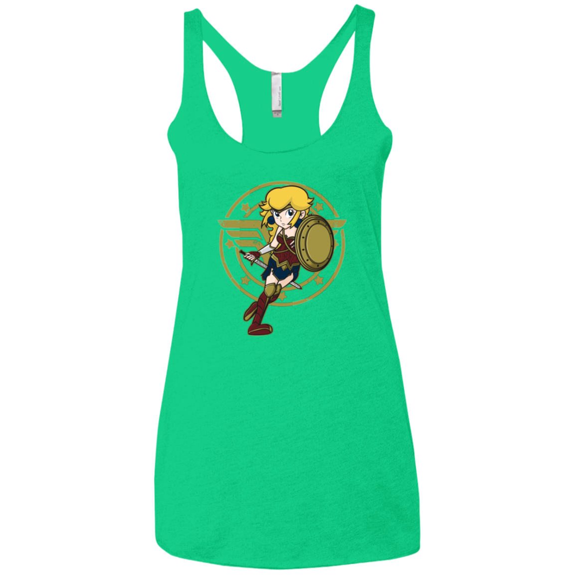 Wonder Peach Women's Triblend Racerback Tank