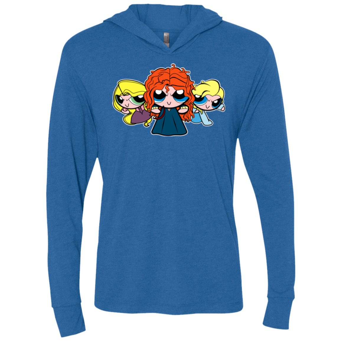 Princess Puff Girls2 Triblend Long Sleeve Hoodie Tee