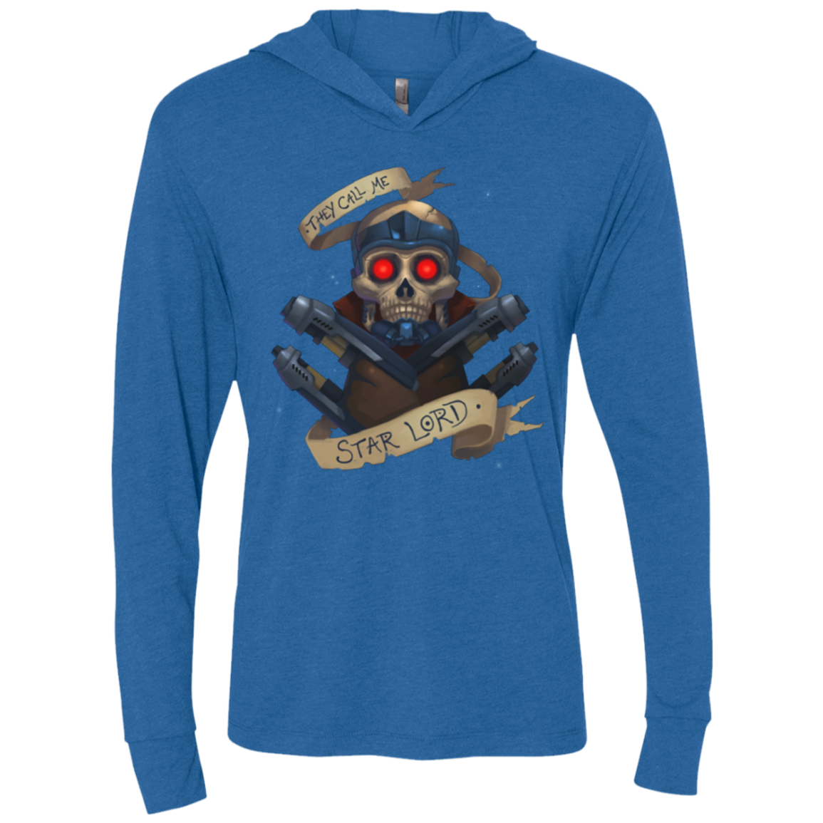 Starlord Triblend Long Sleeve Hoodie Tee