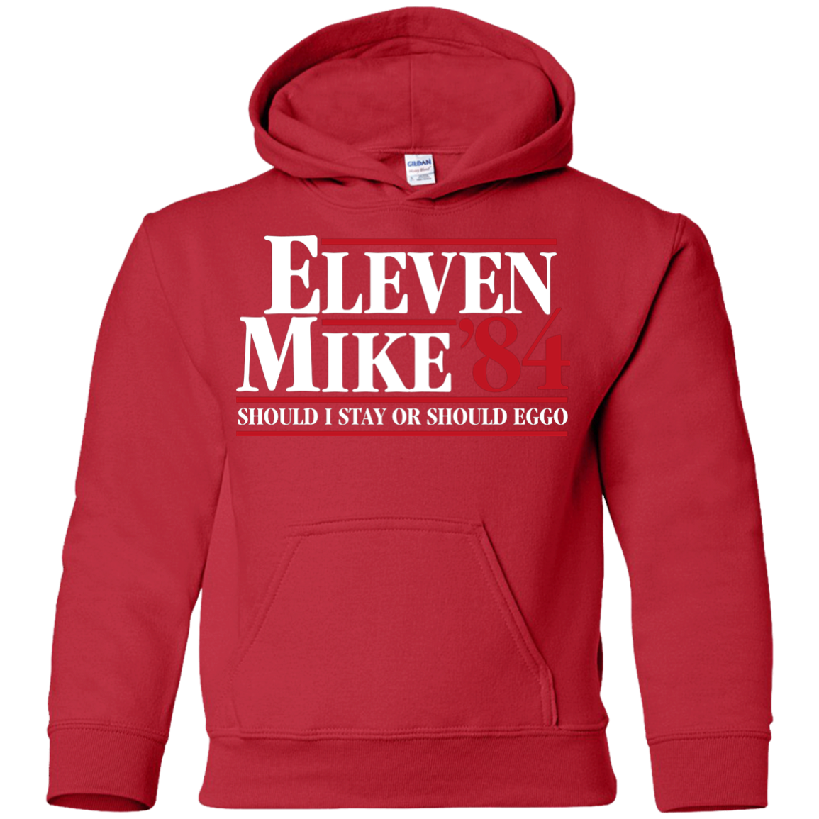 Eleven Mike 84 - Should I Stay or Should Eggo Youth Hoodie