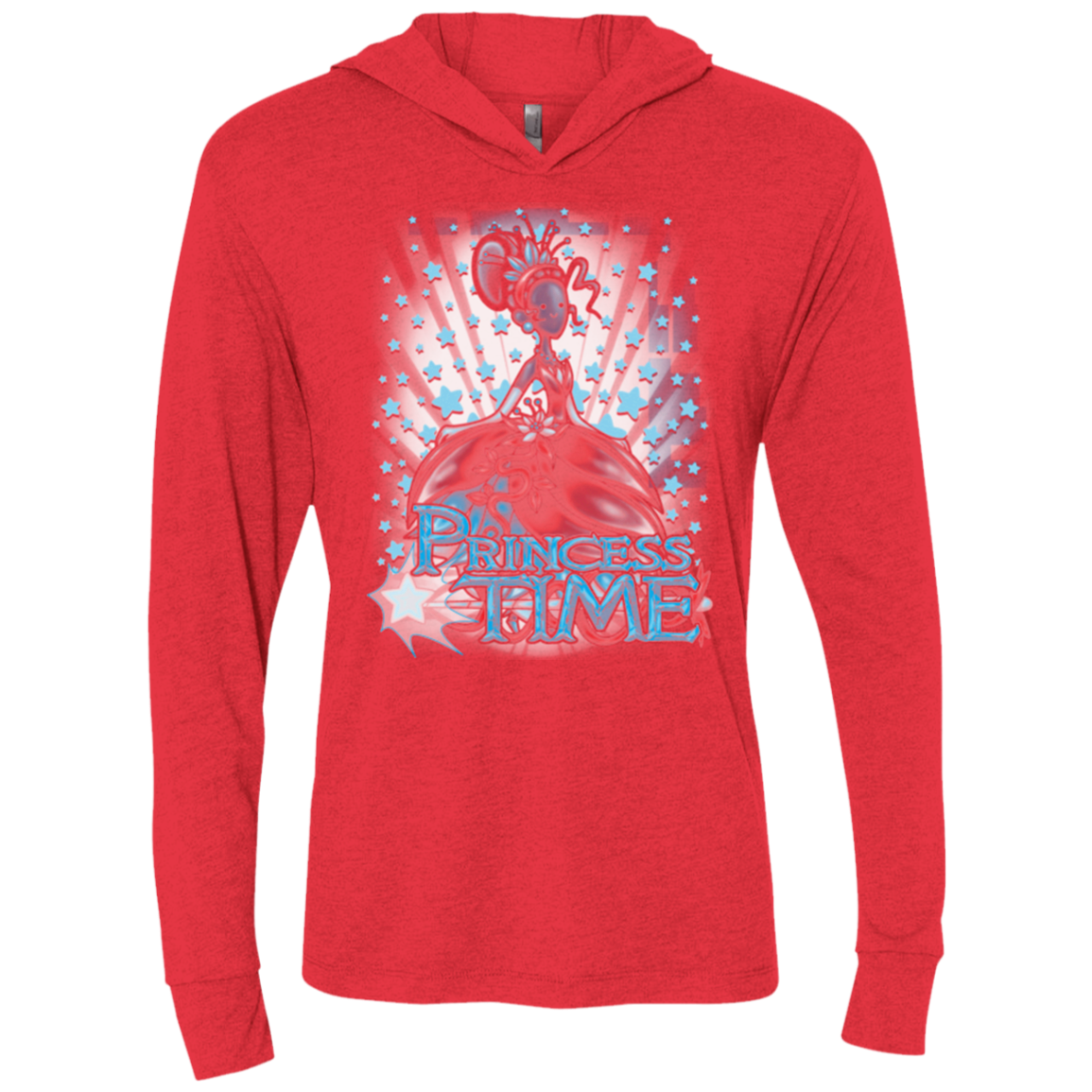 Princess Time Tiana Triblend Long Sleeve Hoodie Tee