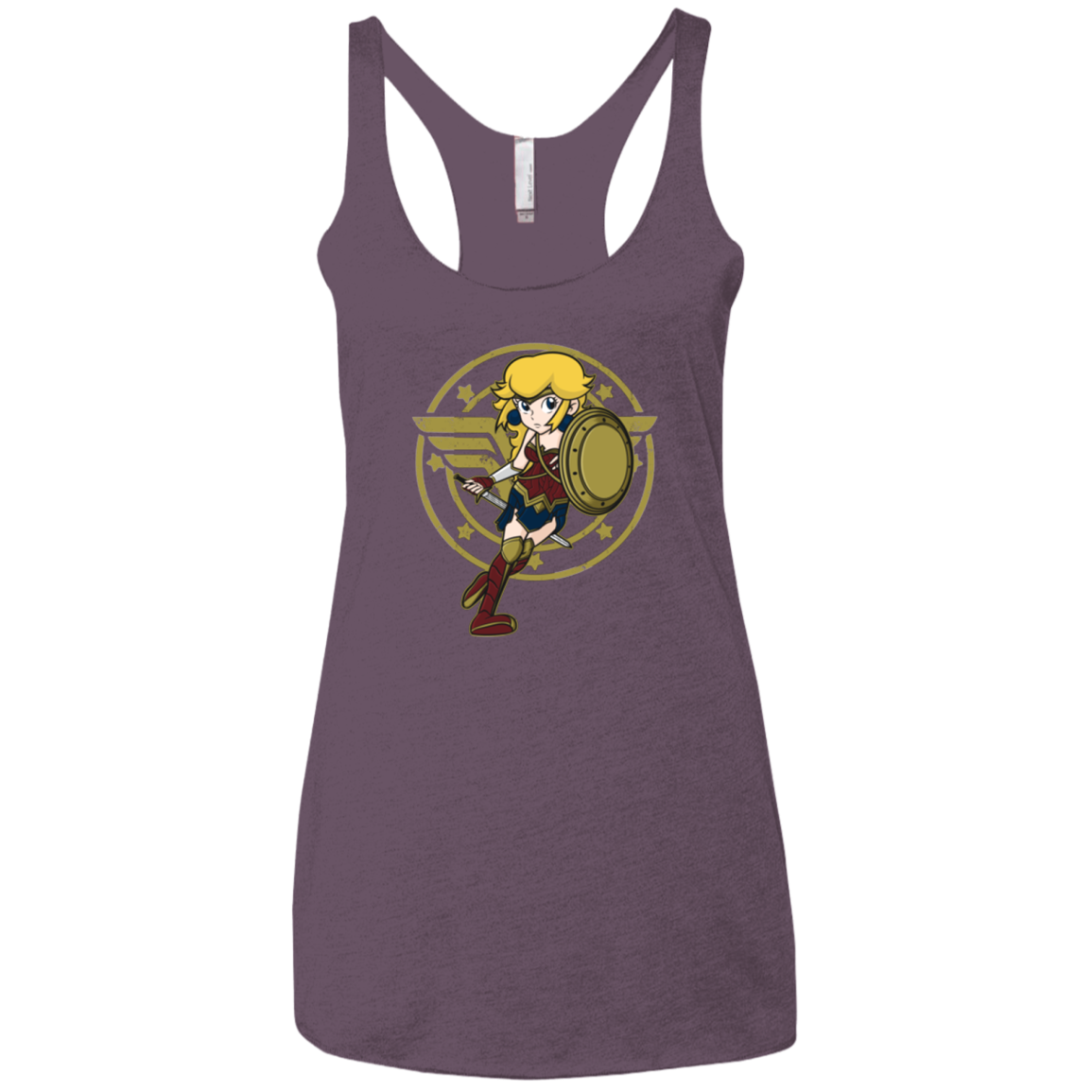 Wonder Peach Women's Triblend Racerback Tank