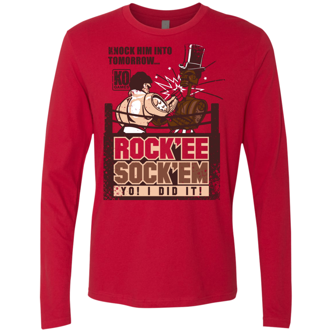 Rockee Sockem Men's Premium Long Sleeve