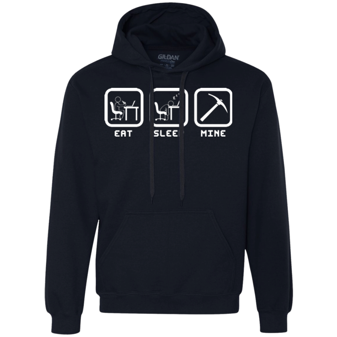 Eat Sleep Mine Premium Fleece Hoodie