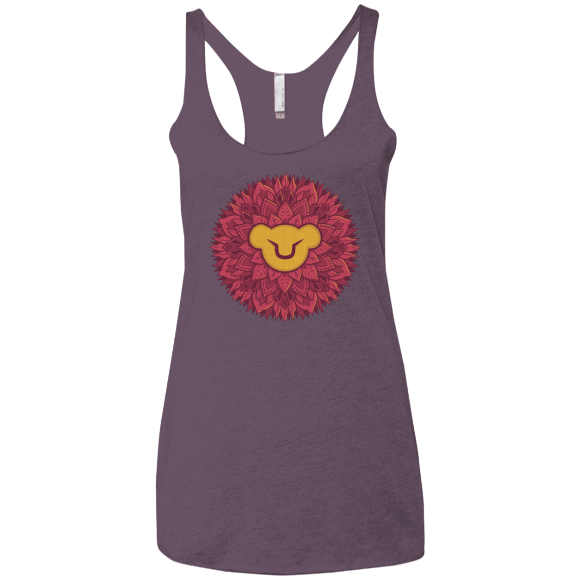 Leaf Mane Mandala Women's Triblend Racerback Tank
