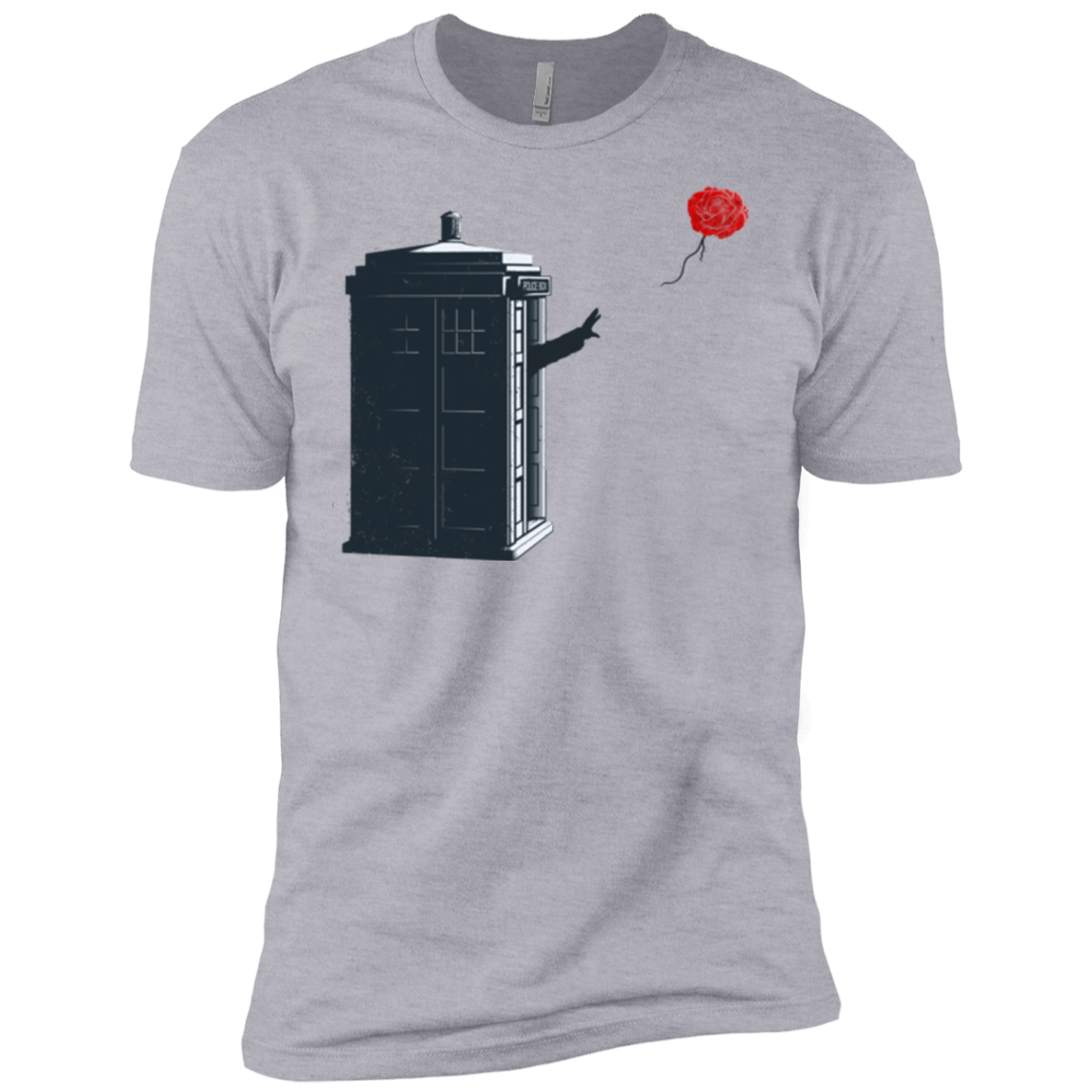 Dr Banksy Rose Balloon Men's Premium T-Shirt